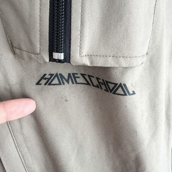 Homeschool Snowboard Pants Mens Medium Tan Ski Cargo Lined Waterproof - Picture 7 of 15